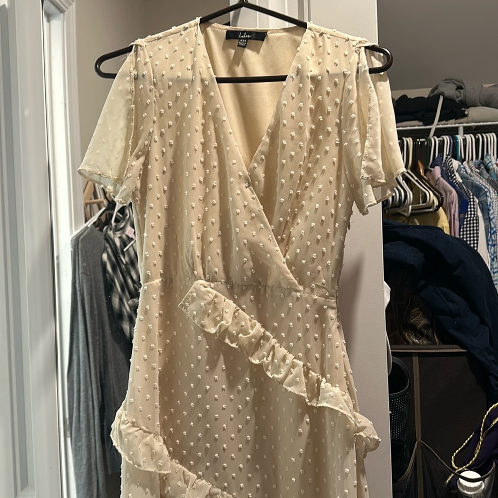 Lulus cream dress